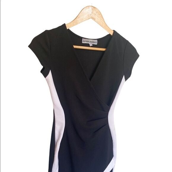 Almost Famous | Asymmetrical Dress - Black & White Size Small - Picture 9 of 10